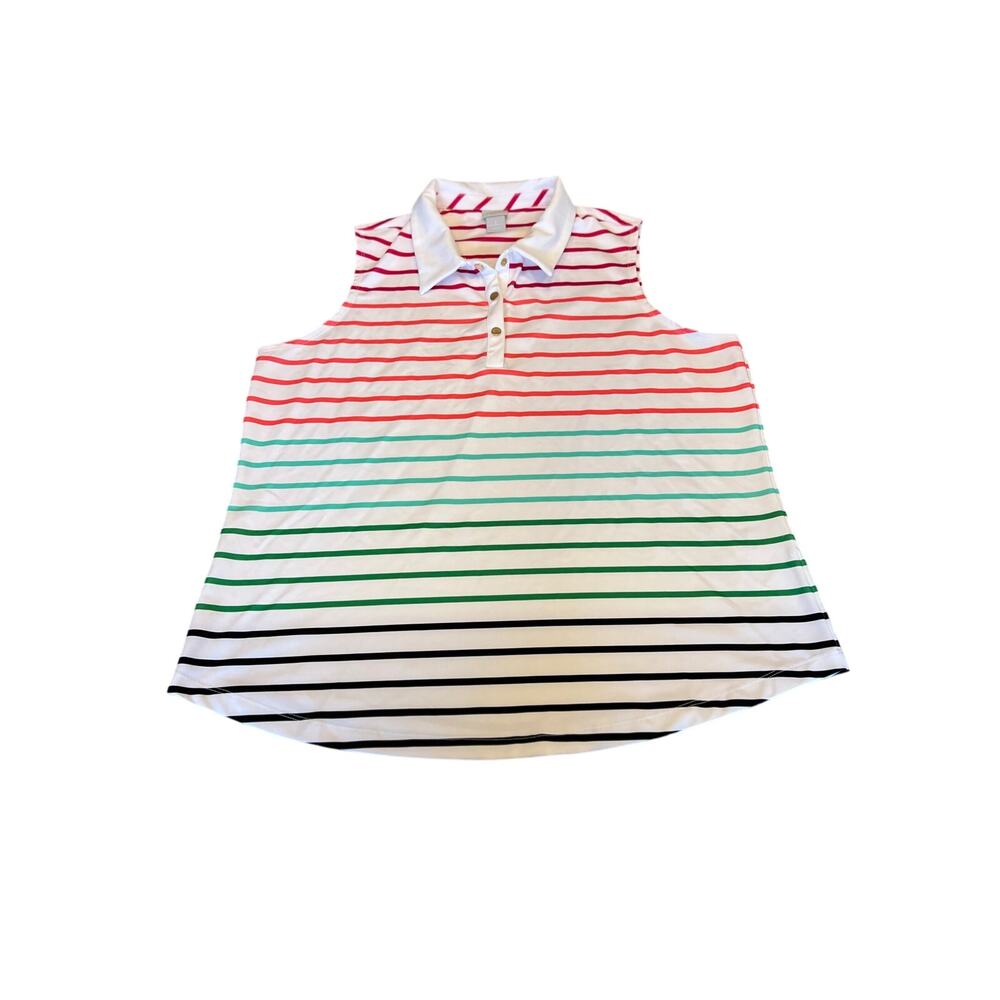 Chico’s women’s polo top size 2 sleeveless